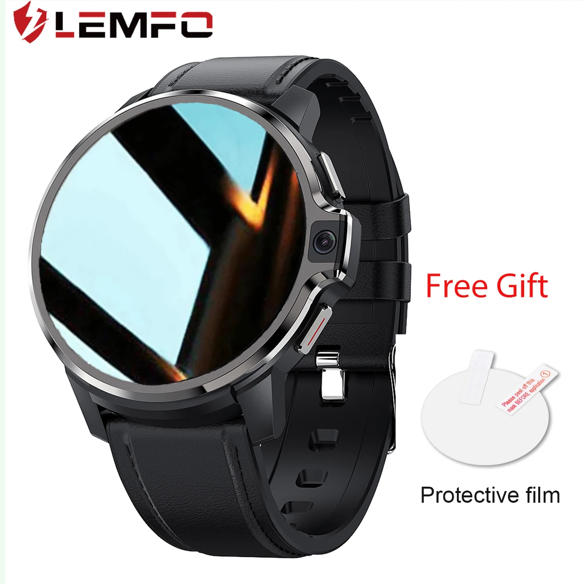 Смарт часы LEMFO LEMP мужские 4G WiFi Android GPS 1 6 дюйма 4 64 ГБ 1050 мА ч смарт наручные |