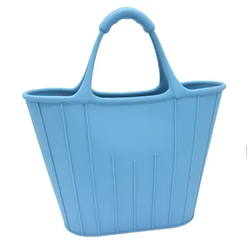 

Multifunctional Silicone Shopping Bag Home Storage Handbag Waterproof Eco-friendly Reuseable for Outdoor Shopping FPing