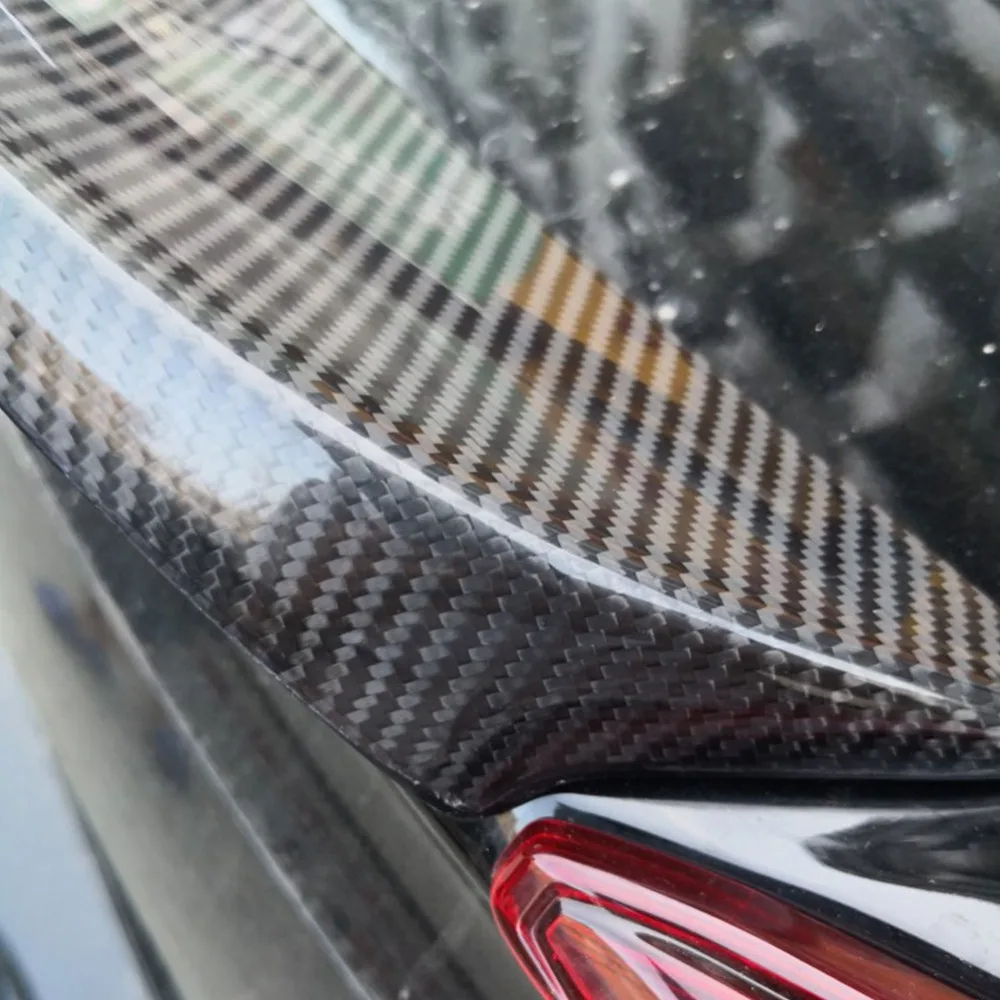 1,5 м coche-estilo de 5D de fibra de carbono Спойлеры estilo DIY Refit спойлер