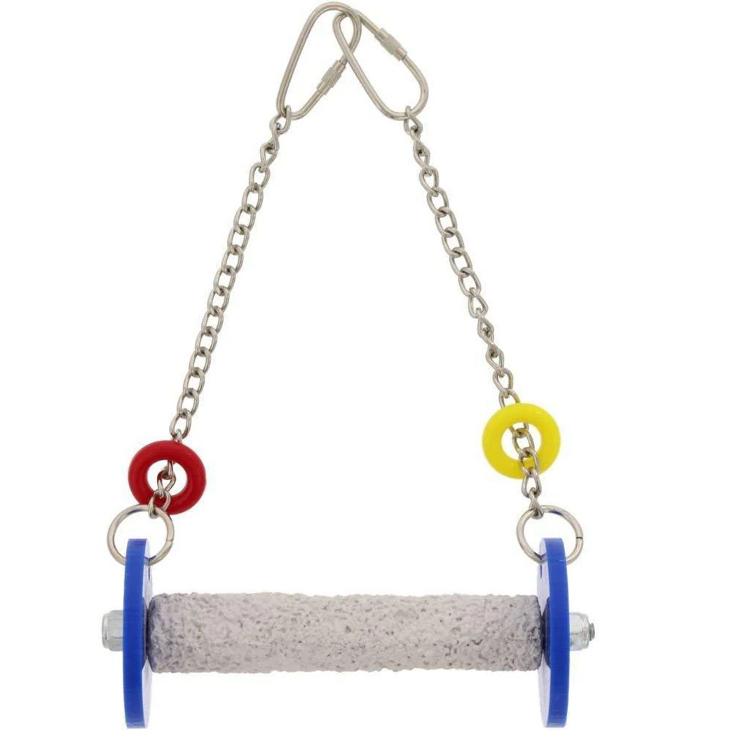 Bird Swing Toys Parakeet Perches Hanging Cage Toy for Conures Parrots Parakeets Cockatiels Macaws Finches(colorful