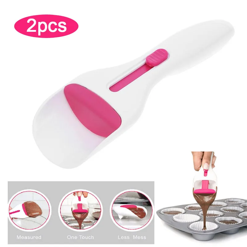  Cupcakes Shovels Cake Pastry Spatula Butter Cream Scraper Pushed Dispensing Spoon Baking Bakery Too