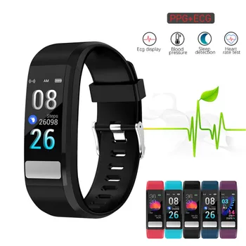 

Smart Wristband IP67 Waterproof EGG PPG Blood Pressure Heart Rate Sleep Monitor Multi-sport Modes Smart Watch Bracelet