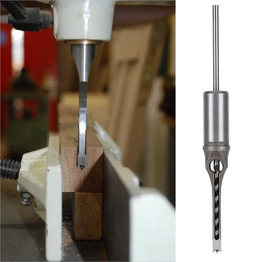 

1/4 Inch Square Drill Bit High Speed Steel Multifunction Woodworking Square Hole Drill Bit Tool For Construction