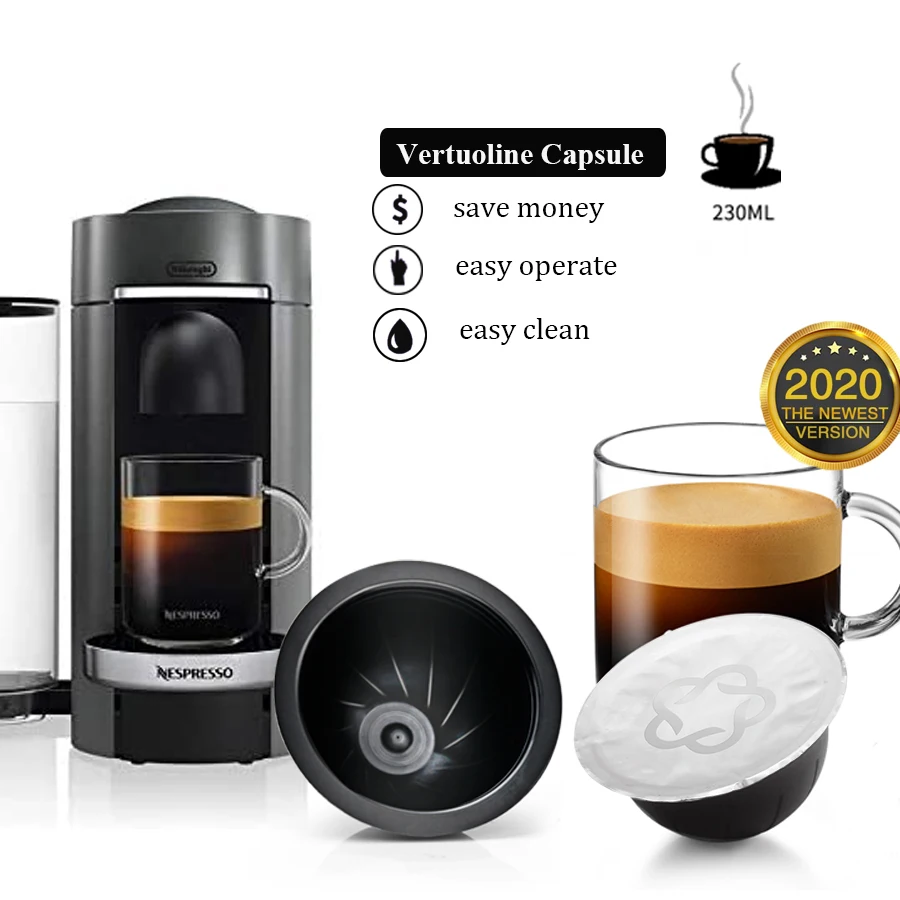 Capsule Per Caffè Ricaricabili Compatibili Adatta a Tutti Prodotti Nescafe, 