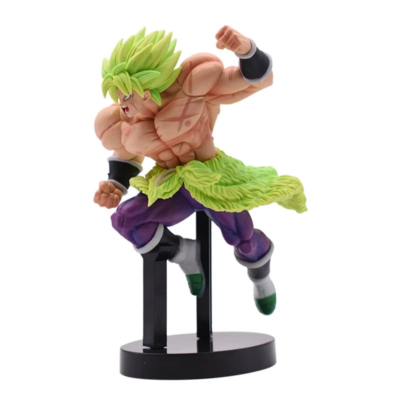 

Anime PVC Figure Dragon Ball QLZ 2019 Theater Version Super Broly Action Figure DBZ Movie Ver. Green Hair Broli Model Boxed 21cm