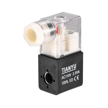 

uxcell AC 110V Clear Electric Solenoid Air Valve Coil for 4V210 Series LED Red Light