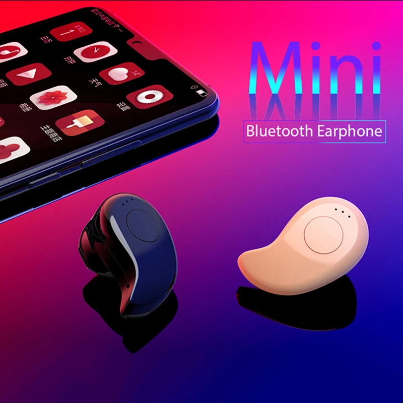 Беспроводные наушники S530 невидимые спортивные стерео Bluetooth с микрофоном