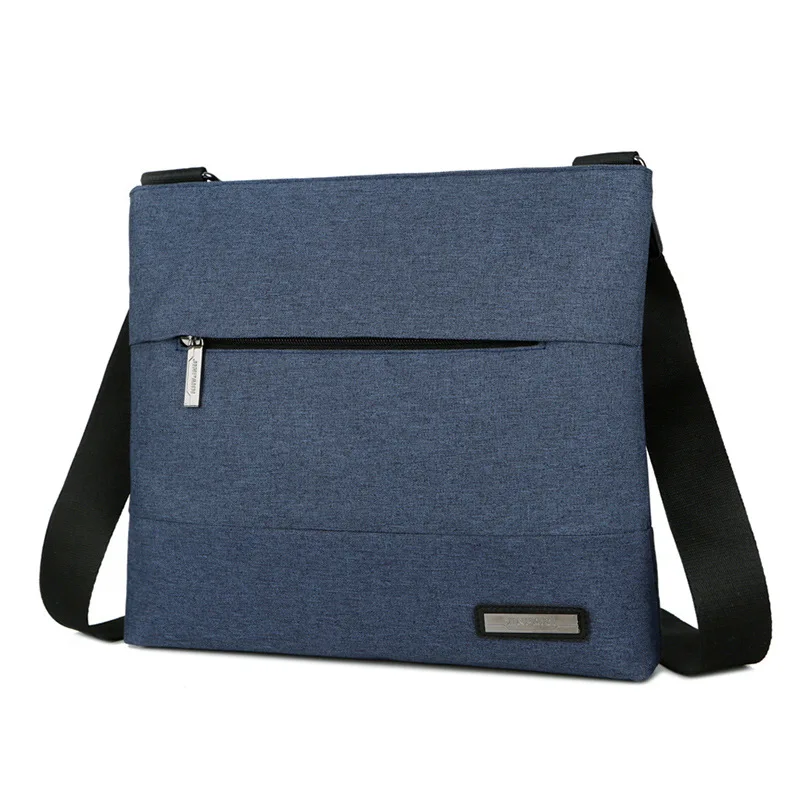 Men‘s’ Canvas Single Shoulder Business Messenger Bag Cross-body Leisure Single-shoulder Zipper Men's Bag