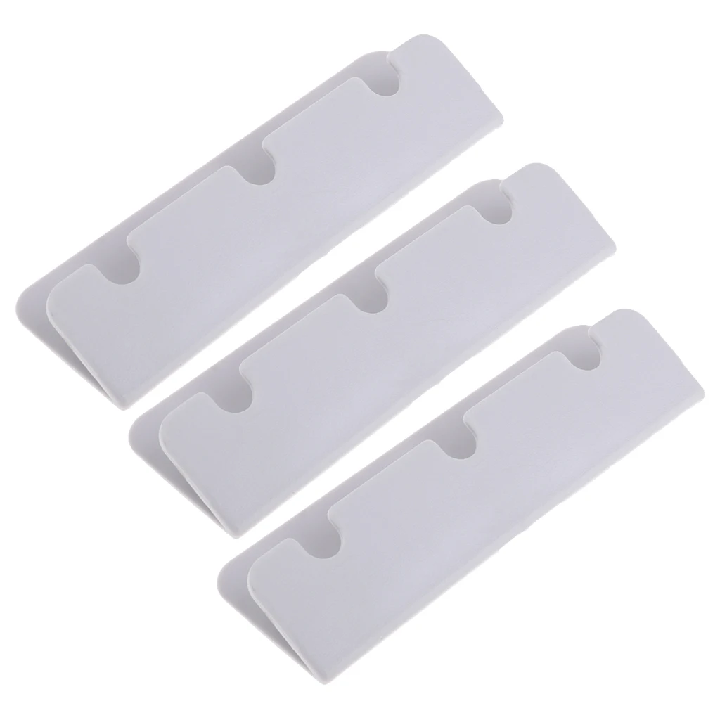 3x Durable Inflatable Boat Rib Dinghy Kayak Seat Hook Clip Brackets Marine Gray