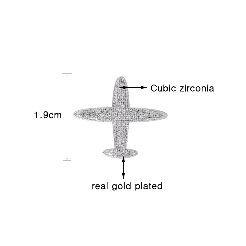 Sinleery элегантный самолет нейтральный воротник булавка броши с манжетой серебряный цвет полный кристалл брошь для женщин и мужчин ювелирные изделия XZ028 SSD