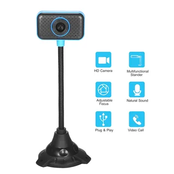 

640 x 480P HD Webcam USB 2.0 Desktop Laptop Webcam Camera Built-in Noise Micophone Video Calling Computer Webcam Carmera Z0422