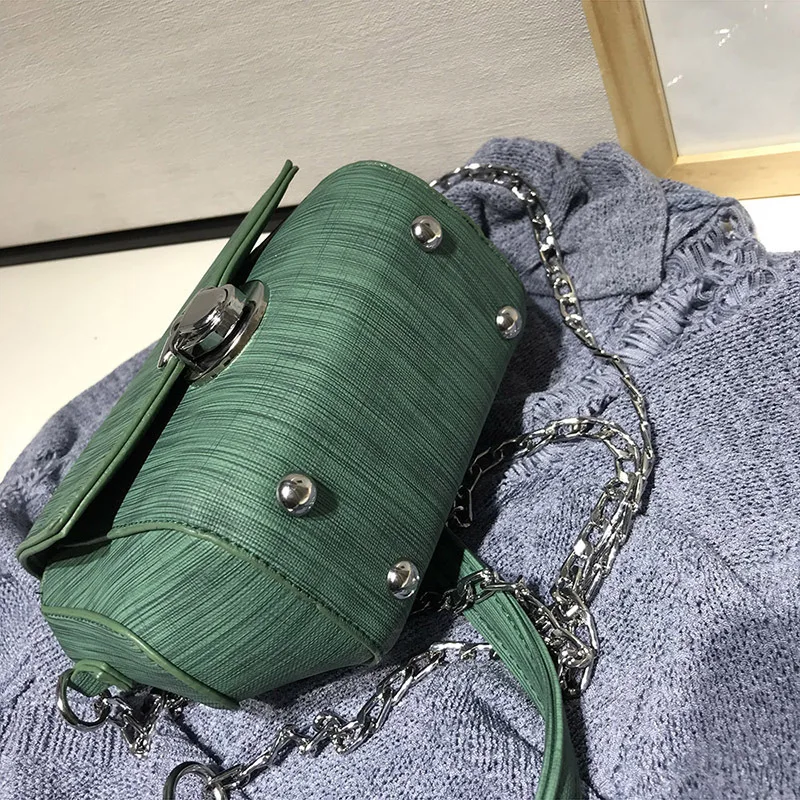 

Europe And America Fashion Mortise Lock Chain Shoulder Bag Autumn & Winter New Style Simple Versatile Shoulder WOMEN'S Bag