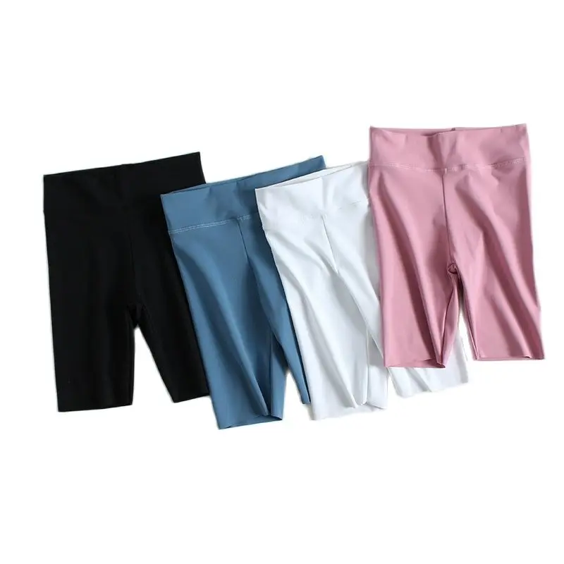 

Детские спортивные шорты быстросохнущие Узкие однотонные шорты для девочек-подростков, Короткие штаны с высокой талией для девочек 12 13 14