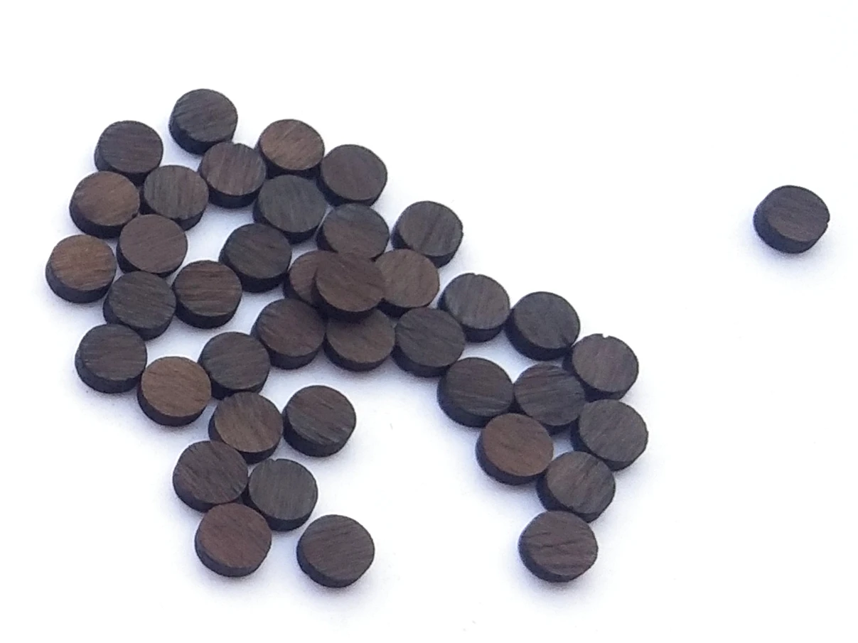 50 Pcs Rosewood Dot marker position 6mm For Guitar Ukulele Bass Fingerboard Fretboard Luthier