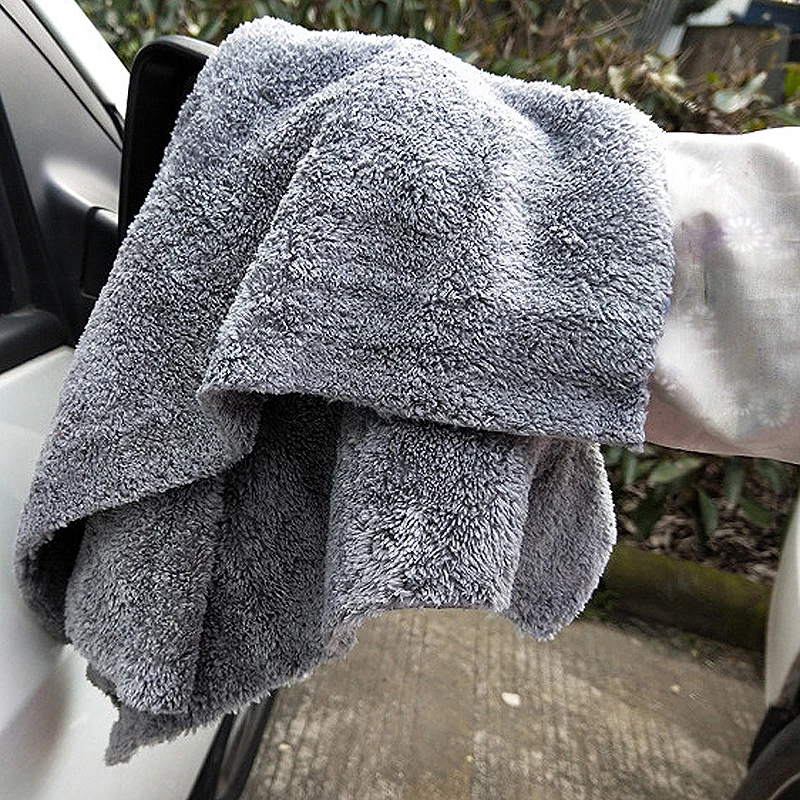 1PCS 350GSM Ultra-Thick Edgeless Microfiber Towels Car Cleaning Cloth Auto Wash Waxing Drying Polishing Detailing Towel car wash water