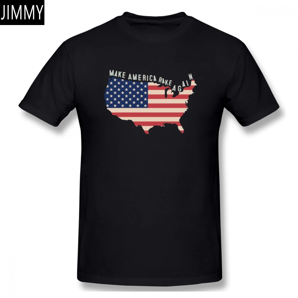 

Guys Make America Rake Again(2) Humor Graphic Men's Basic Short Sleeve T-Shirt European Size