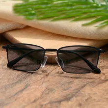 Солнцезащитные фотохромные очки для чтения с несколькими фокусировками для мужчин, деловые очки для дальнозоркости+ 1,0+ 4,0 унисекс FML