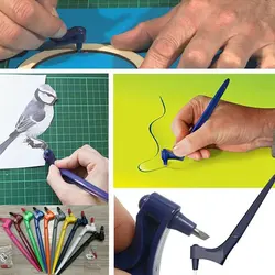 Outil de coupe artistique avec 3 têtes, artisanat de coupe avec lame rotative à 360 ° en acier inoxydable, couteau à papier, accessoires 