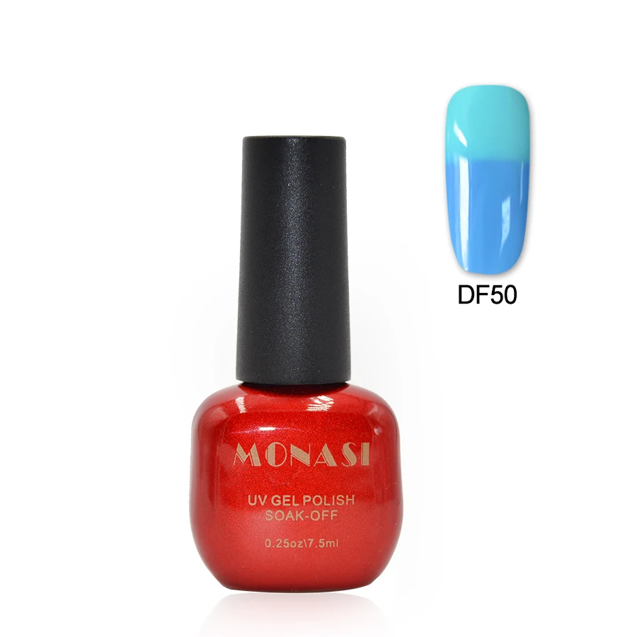 Thermo Varnish Changing Gel Nail Polish Soak Off UV Nail Gel Lacquer UV/LED Gel Temperature Varnish Gel Long Lasting - Цвет: DF50