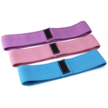 

Portable 3pcs Unisex Resistance Loop Band Fitness Workout Exercise Non-Slip Bands For Legs Thigh Glute Butt Squat Training Tool