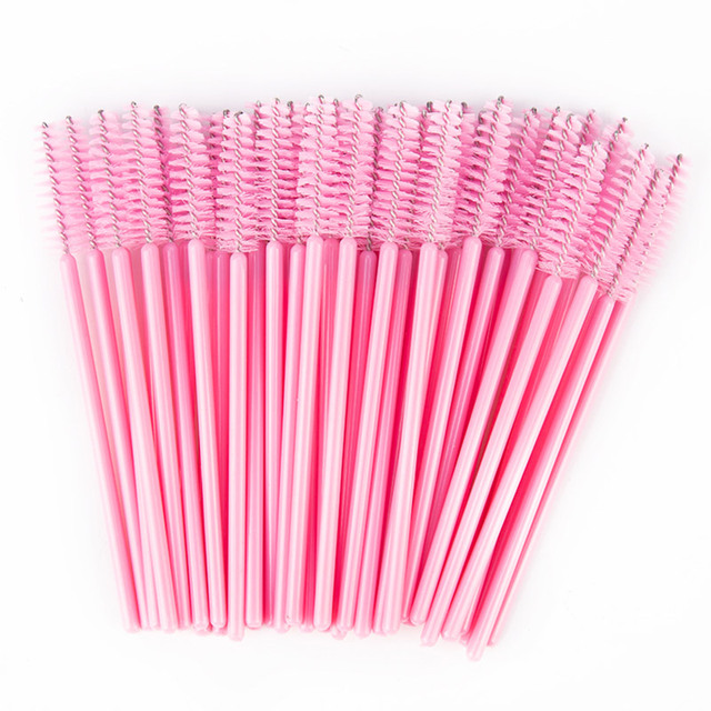 Disposable Crystal Eyelash Brush Comb Eyelashes Extension Brush For Eyelash Extension Mascara Wands Makeup Tools