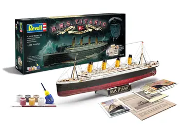 

Revell 05715 Gift Set 100 Years Titanic (Spec.Edition) -plastic assembly Kit 1/400 scale faithfully reproduced