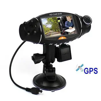 

High-Definition Driving Recorder Dual Lens 140-Degree Wide-Angle Night Vision Gravity Sensor Gps Camera For Car