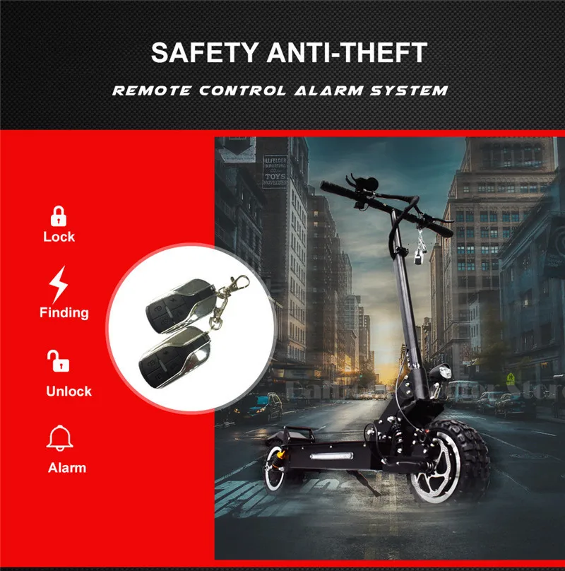 Daibot Off Road Electric Scooter Two Wheel 12 Inch 60V Dual Drive 1600W 80KMH With Seat Powerful Electric Bike For Adult  (12)