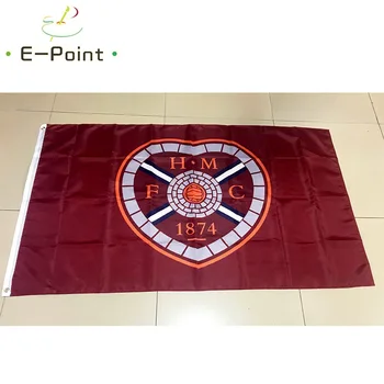 

Flag of Scotland Heart of Midlothian FC 3ft*5ft (90*150cm) Size Christmas Decorations for Home Flag Banner Gifts