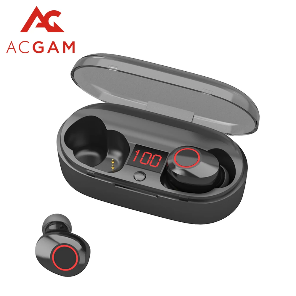 Online Nuevo J29 TWS Bluetooth 5,0 auriculares Mini inalámbricos auriculares HIFI 3D estéreo con micrófono de carga auriculares deportivos para teléfono inteligente