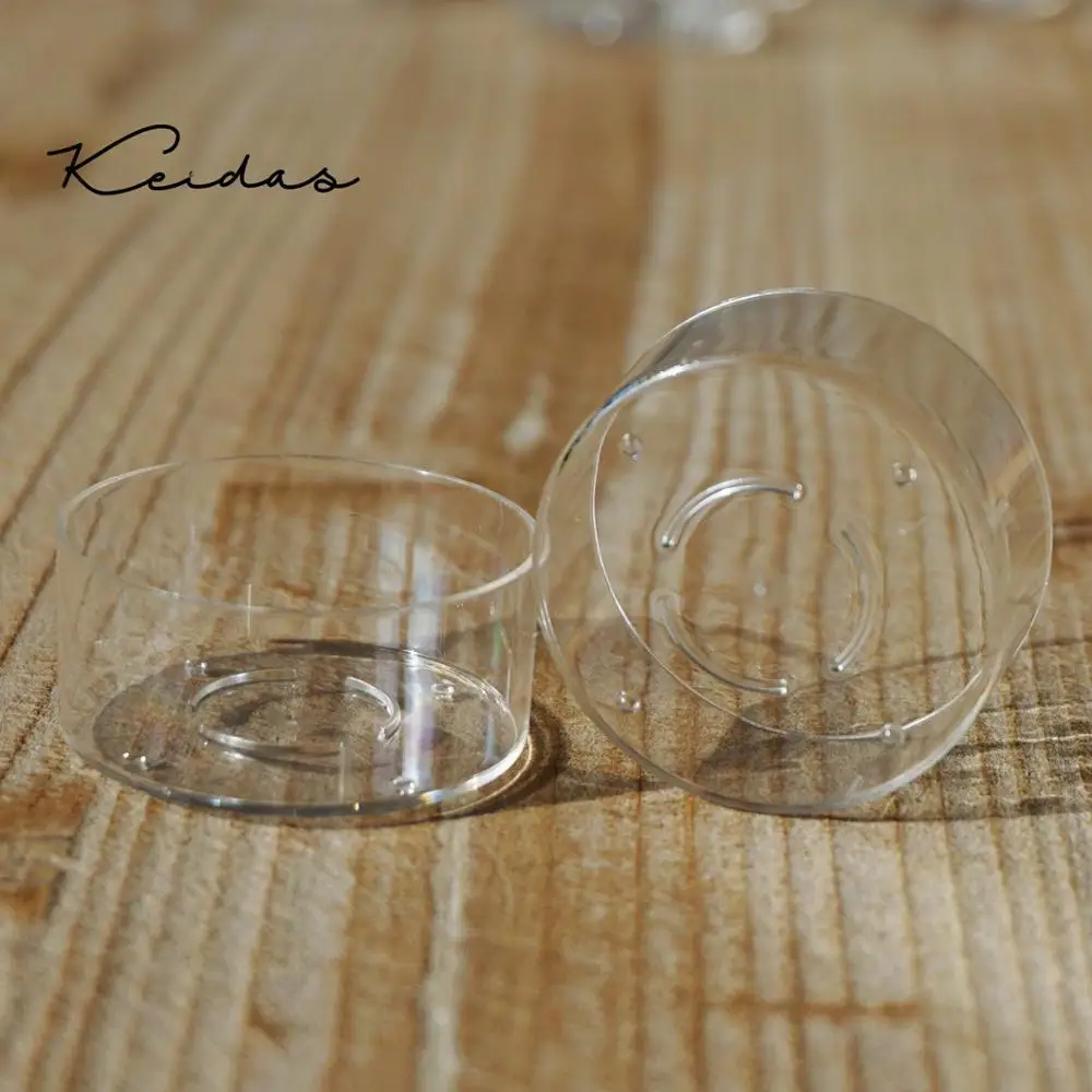 High Transparent Round Shape Plastic Candle Containers for Home Decoration DIY Candle Making 50PCS