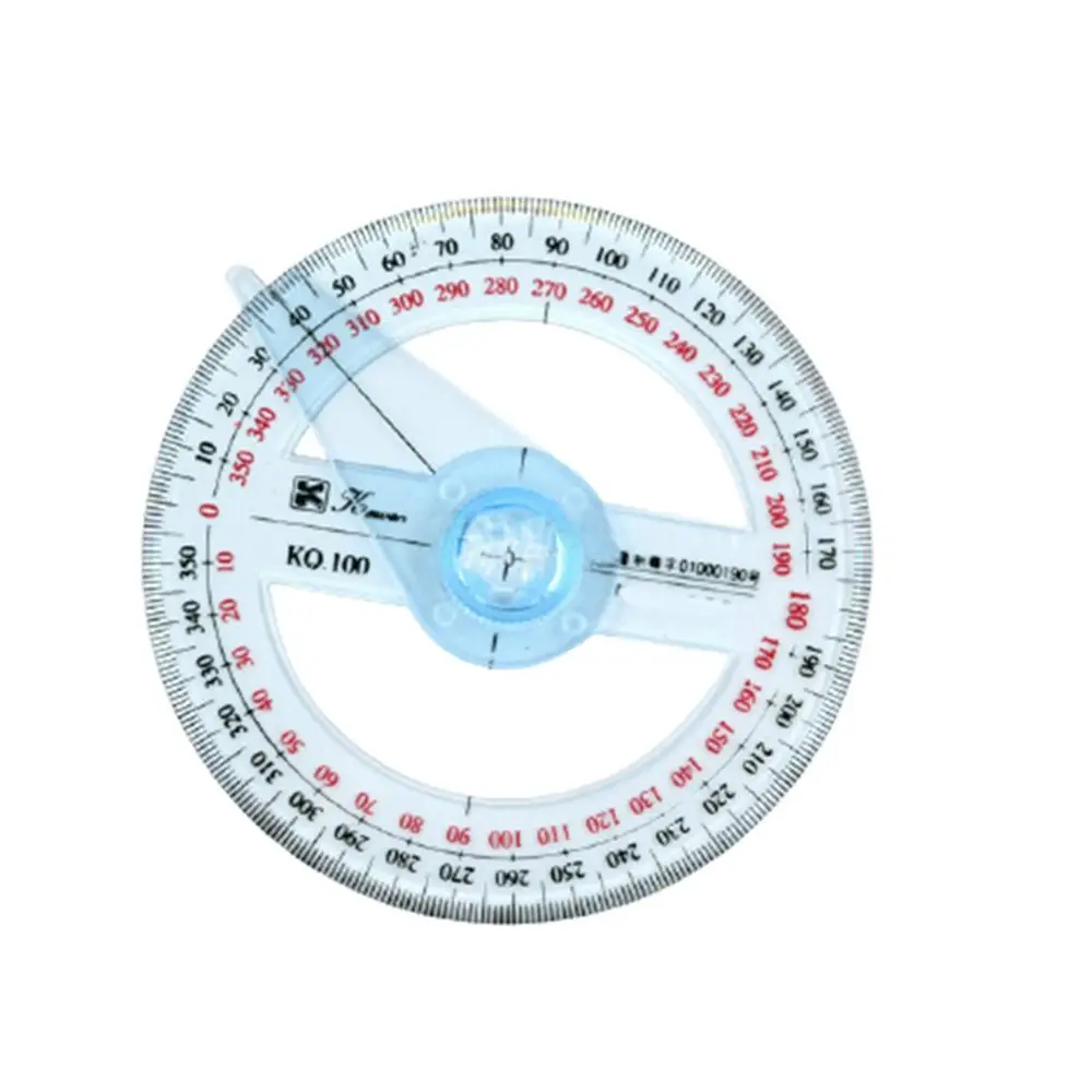 Modelo de régua de braço de 360 graus 9.8 geometria molde transparente  grande protratores ferramenta de desenho para construção - AliExpress