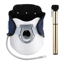Dispositivo de tração cervical pescoço infravermelho poderoso suporte ajustável inflável pescoço maca 360 pescoço proteção cinta bomba ar