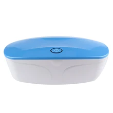 УФ-светильник с кабелем USB перезаряжаемые чистые инструменты для ногтей щипчики для маникюра Кнопка дезинфекции анти-бактерии Led стерилизатор набор коробка