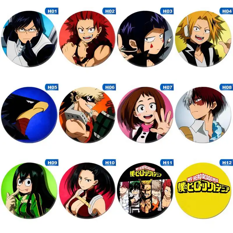 Trendy Anime Bagde Boku No Hero Academia My Hero Pin Button Brooch Badge Aliexpress