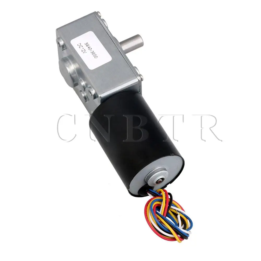

CNBTR Electric DC12V 80rpm Worm Gear Motor 7.3kg.cm Rated torque D Type Shaft