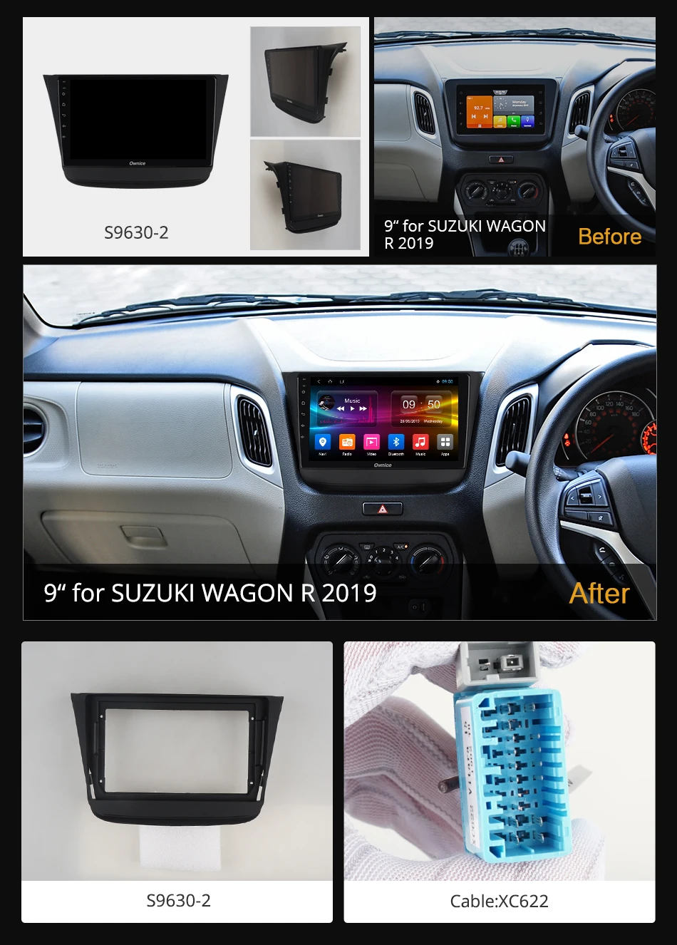 Ownice Android 9 0 Восьмиядерный GPS навигатор Автомагнитола для Suzuki Wagon R 2019 k3 k5 k6