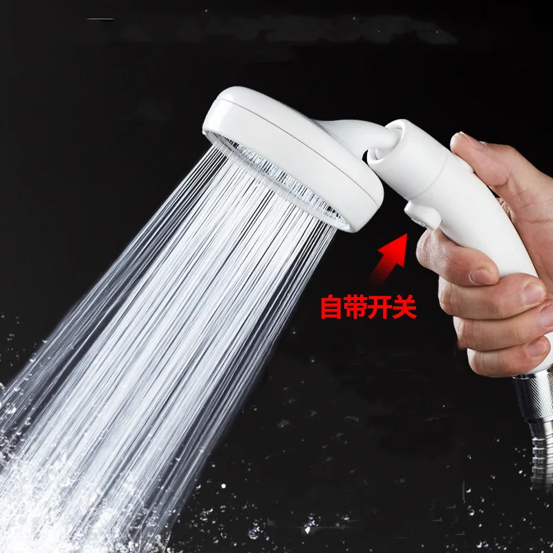 

King Sanitary Ware Supercharge Shower Universal Rotating with Switch Hand-Held Bath Lotus Seedpod Hand Spray Set Shower Nozzle