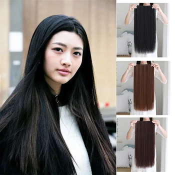 

MUMUPI Real Thickly 20-38 Inches 5 Clips In Hair Extensions Longest Silky Soft Heat Resistant Synthetic Fiber Hairpiece Headwear