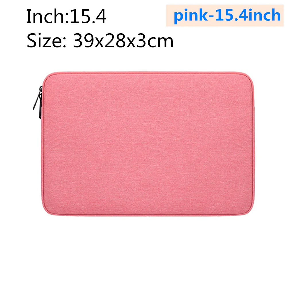 pink-15.4inch Водонепроницаемый чехол для ноутбука Macbook air pro 13,3 14,1 15,4 15,6 дюймов для Apple просо ноутбук Войлок вкладыш посылка чехол - Цвет: pink-15.4inch