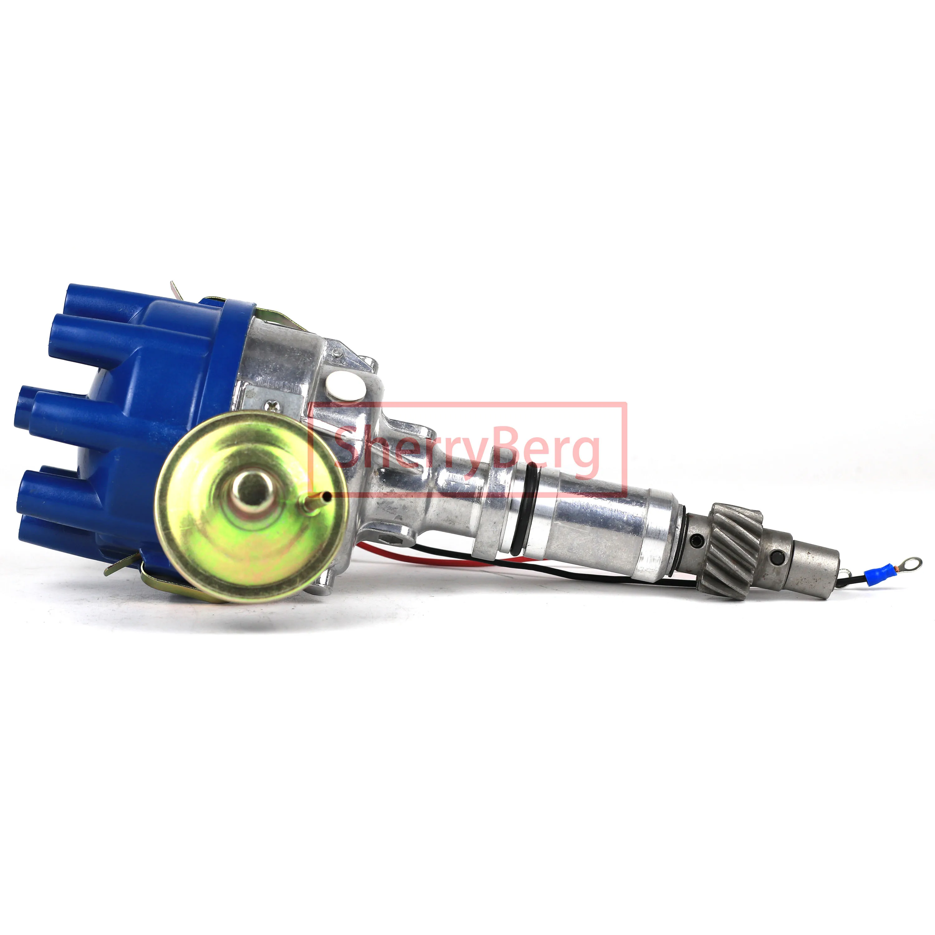 

SherryBerg Complete Distributor Fit for Land Rover Range V8 35D Replace LUCAS Plug and Play Vacuum Advance Cast Electronic 8 Cyl