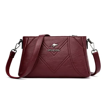 

Luxury PU Shoulder Bag Small Flap Crossbody Bags for Women Simple Solid Color High Quality Ladies Messenger Handbags Designer