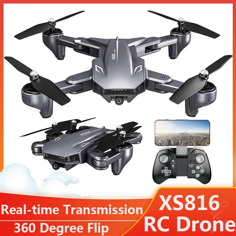 

Folding RC Helicopter 4K HD Camera Aerial Photography Quadcopter FPV Long Flight Time Optical Flow Remote Control Drone Toy Gift