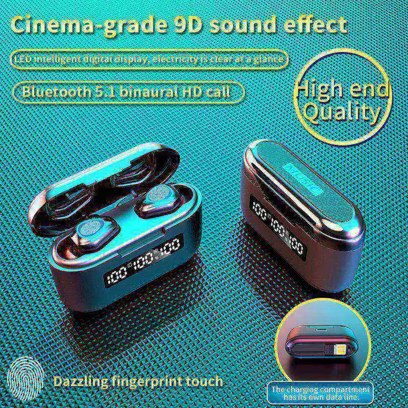 

TWS G40 Wireless Earphone Bluetooth Headset Earbuds 9D HD Touch Contorl LED Bluetooth 5.1 Universal Earphones for iphone 12