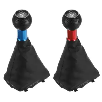 

6 Speed Manual Gear Shift Knob Gaiter Boot Cover Shifter Lever Handle Stick For Audi A3 2000 2001 2002 2003