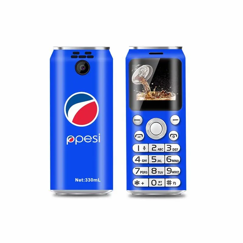 Милый карманный мини мобильный телефон SATREND K8 1,0 дюймов cola форма телефон MP3 Bluetooth dialer вызов запись маленький мобильный телефон - Цвет: Blue