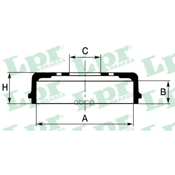 Барабан Тормозной Chevrolet Aveo 06-/Spark 10- Lpr 7d0668 Lpr арт. 7D0668