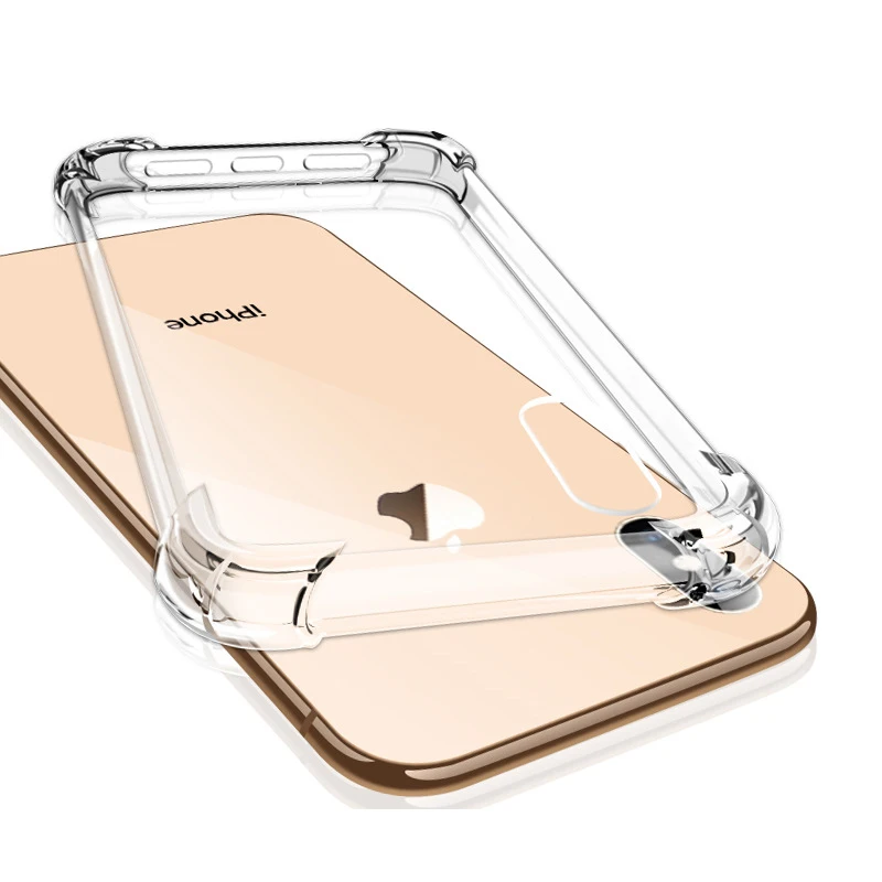 Для iPhone 11 12 X XS Max чехол для 7 8 6s плюс противоударный мягкий силиконовый мобильного