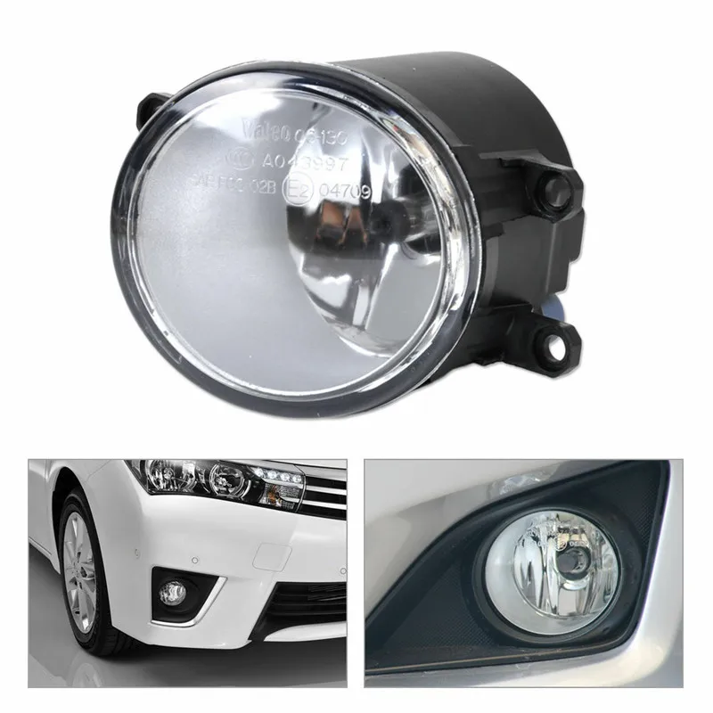 1 комплект Camry Corolla Tacoma RAV4 Yaris прозрачный противотуманный светильник для Toyota Передняя противотуманная фара светодиодный головной светильник