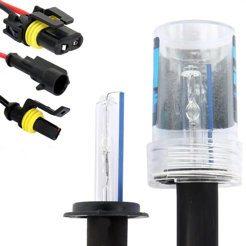 2pcs 55W 3500-4500LM H7 HID Ксеноновые Сменные лампы, головной светильник, светильник, прямой пузырь 4300 K-12000 K HID ксеноновые лампы